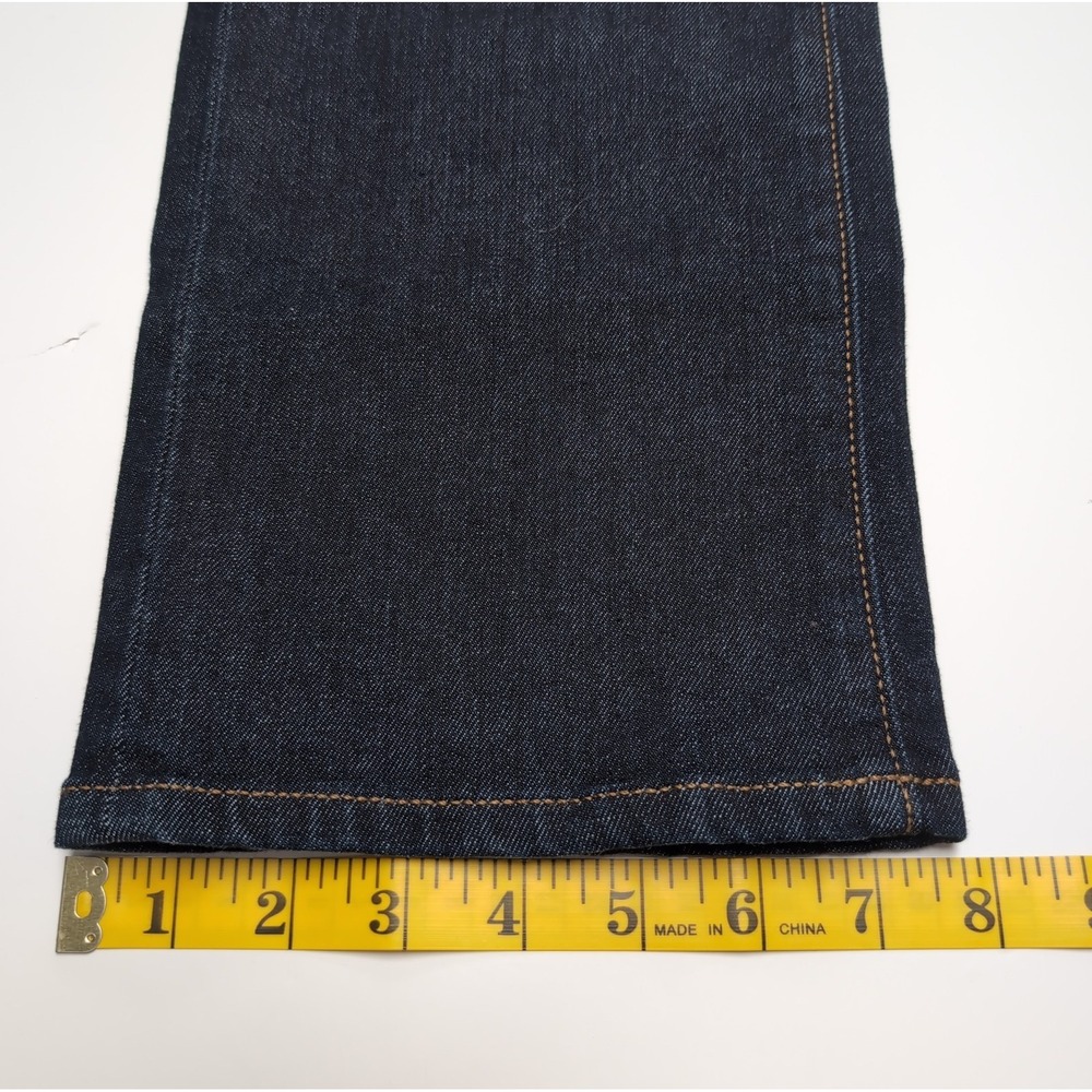 Lands' End High Rise Straight Jeans Size 12 Petite Dark Wash Indigo Stretch NEW - Picture 16 of 16